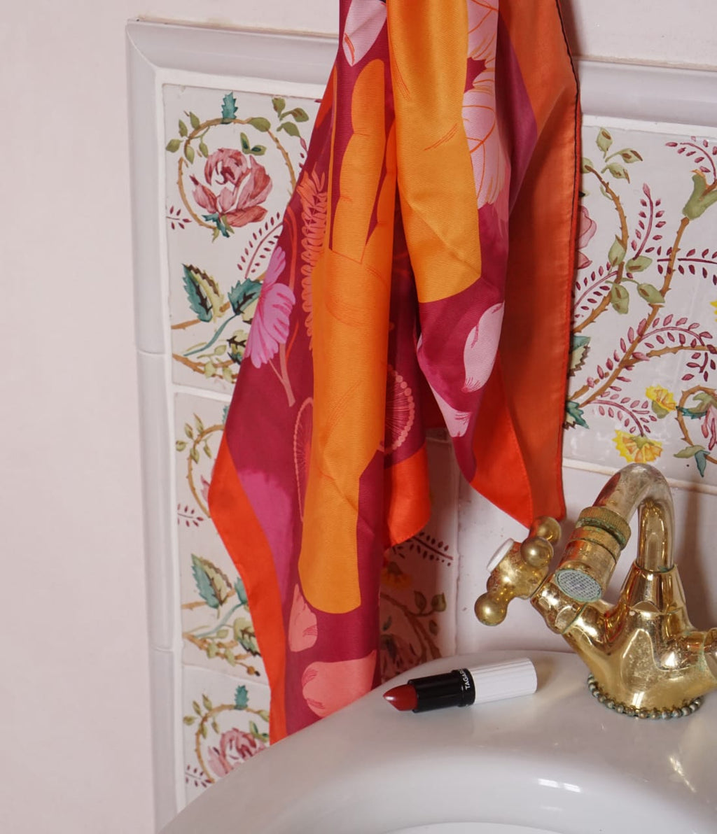 Scarf in bathroom