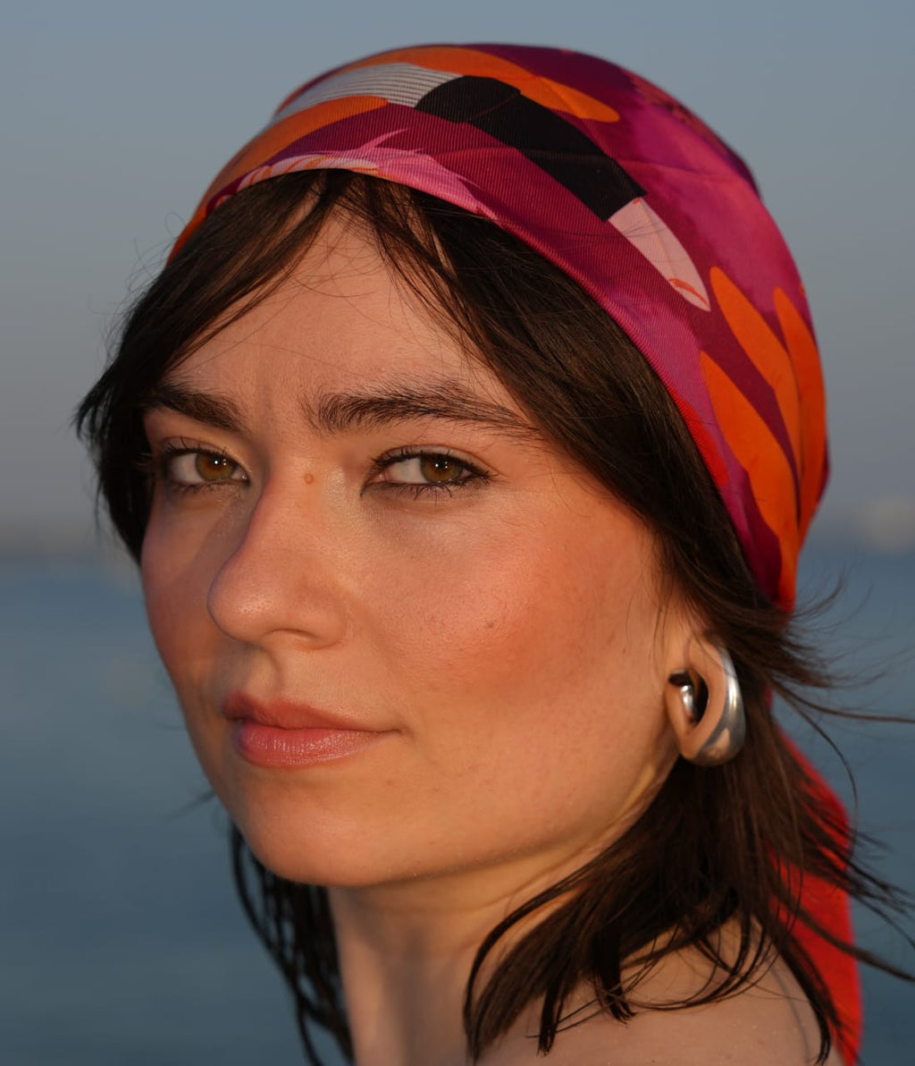 Scarf on head 3